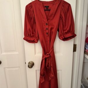 Ann Taylor Petite Burnt Orange Dress